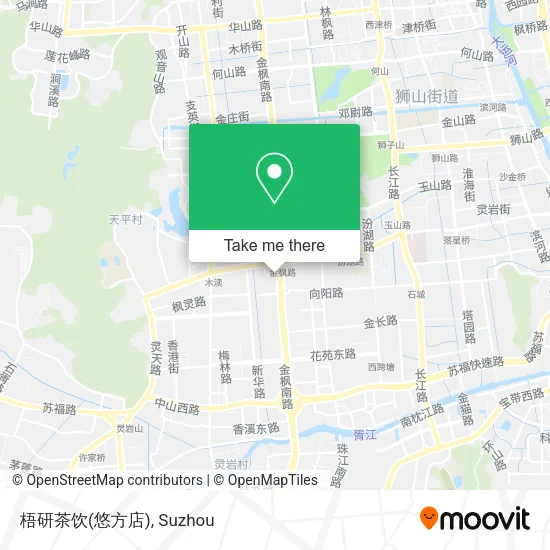 梧研茶饮(悠方店) map