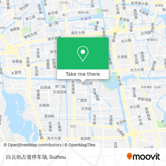 白云街占道停车场 map