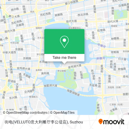 街电(VELLUTO意大利餐厅李公堤店) map