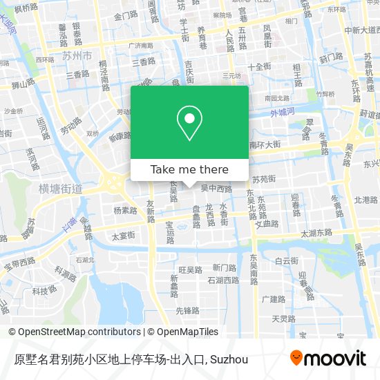 原墅名君别苑小区地上停车场-出入口 map
