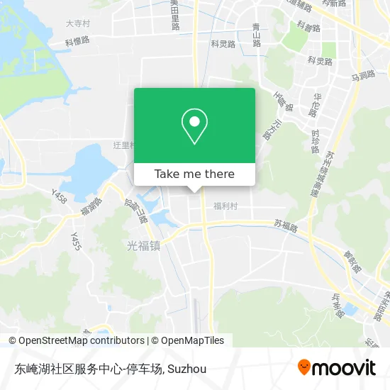东崦湖社区服务中心-停车场 map