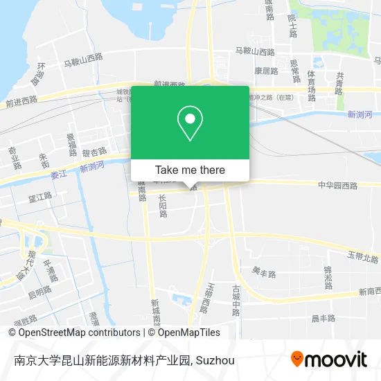 南京大学昆山新能源新材料产业园 map