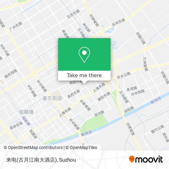 来电(古月江南大酒店) map