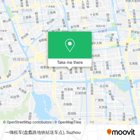一嗨租车(盘蠡路地铁站送车点) map