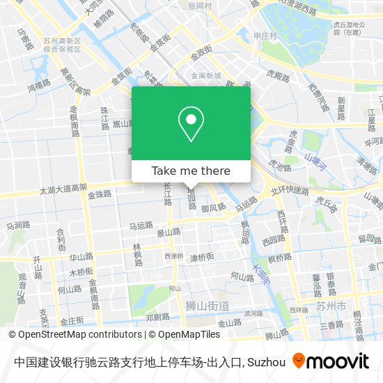 中国建设银行驰云路支行地上停车场-出入口 map