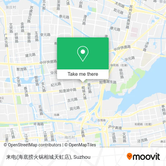 来电(海底捞火锅相城天虹店) map