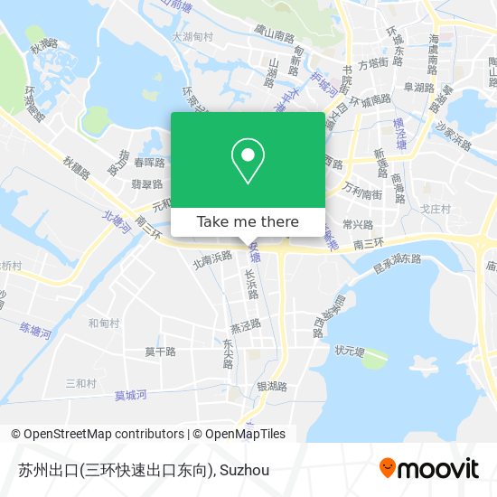 苏州出口(三环快速出口东向) map