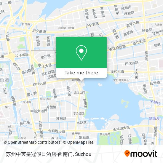 苏州中茵皇冠假日酒店-西南门 map