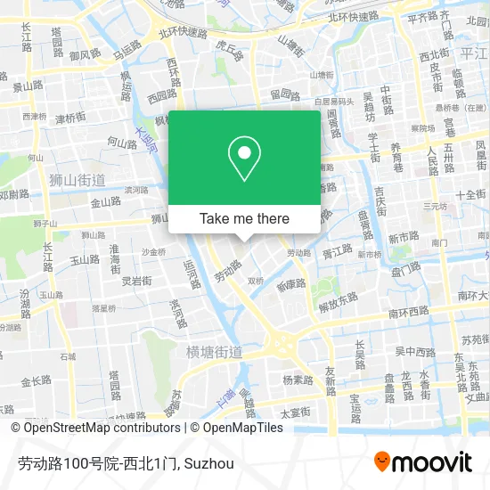劳动路100号院-西北1门 map