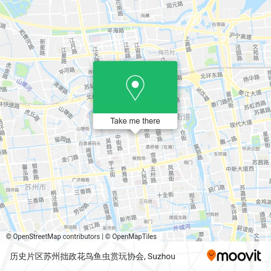 历史片区苏州拙政花鸟鱼虫赏玩协会 map