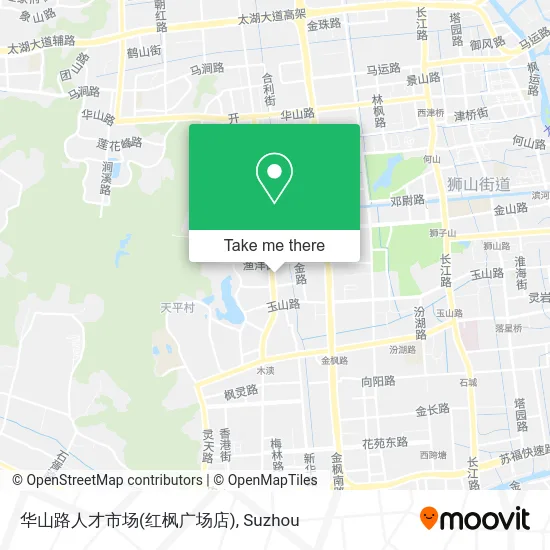 华山路人才市场(红枫广场店) map