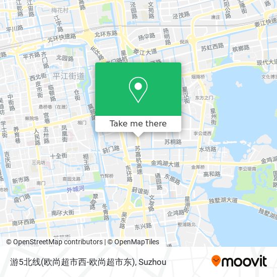 游5北线(欧尚超市西-欧尚超市东) map