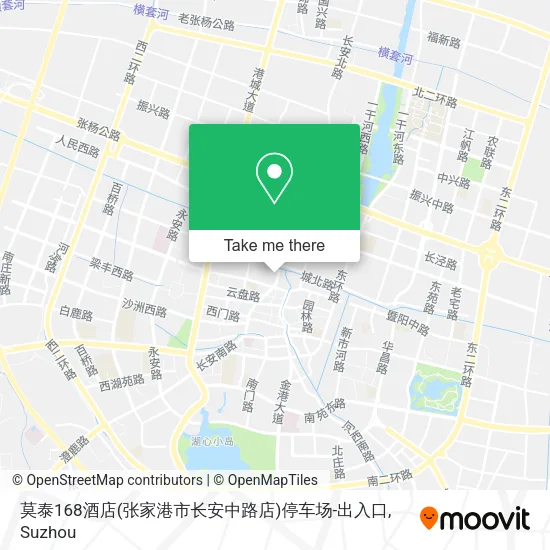 莫泰168酒店(张家港市长安中路店)停车场-出入口 map