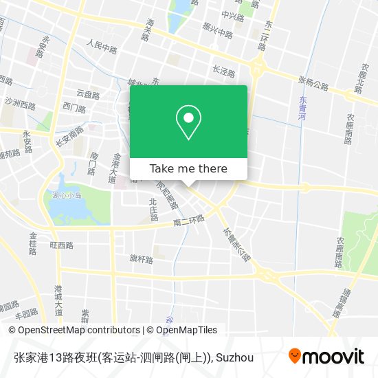 张家港13路夜班(客运站-泗闸路(闸上)) map
