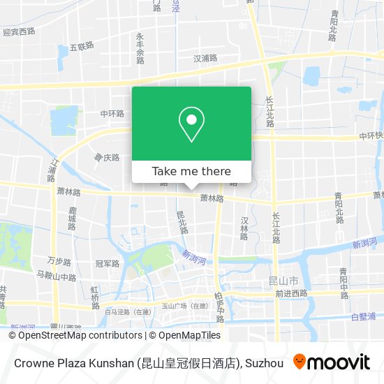 Crowne Plaza Kunshan (昆山皇冠假日酒店) map