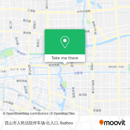 昆山市人民法院停车场-出入口 map