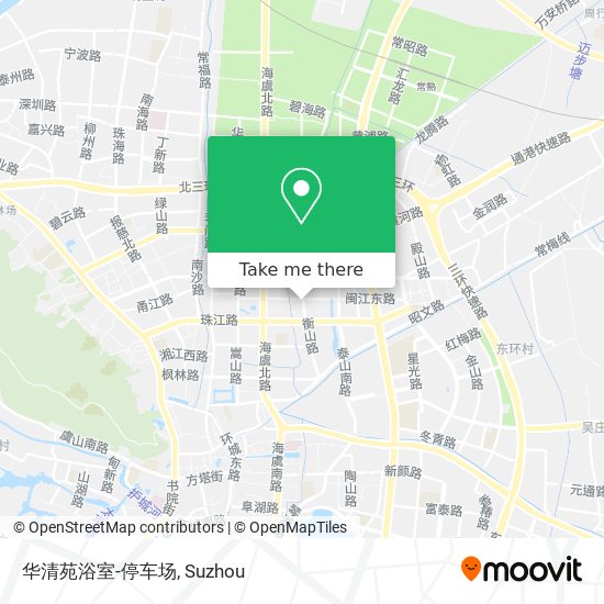 华清苑浴室-停车场 map