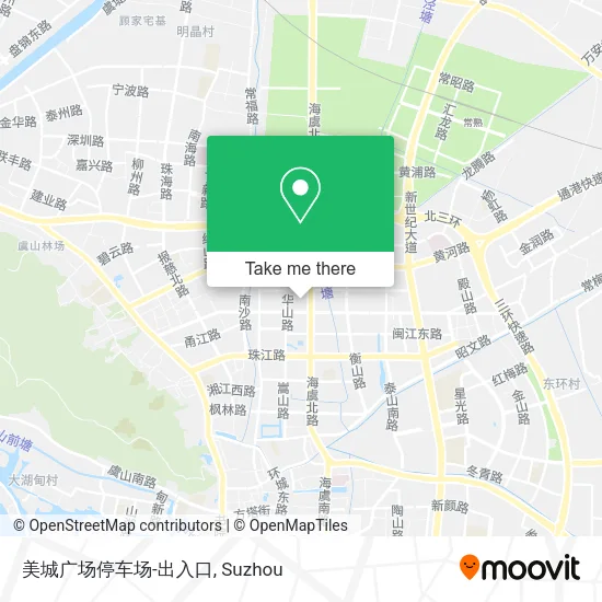 美城广场停车场-出入口 map