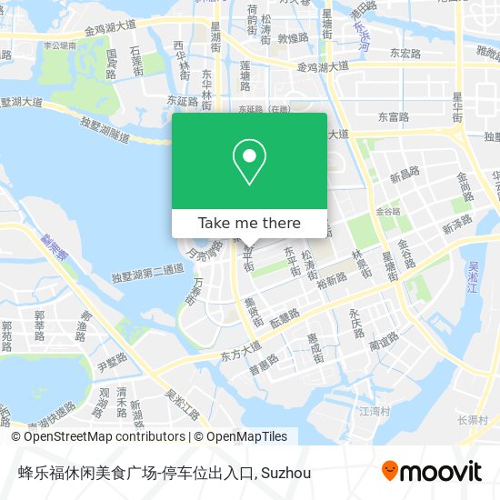 蜂乐福休闲美食广场-停车位出入口 map