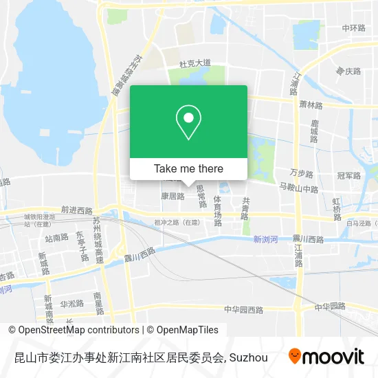 昆山市娄江办事处新江南社区居民委员会 map