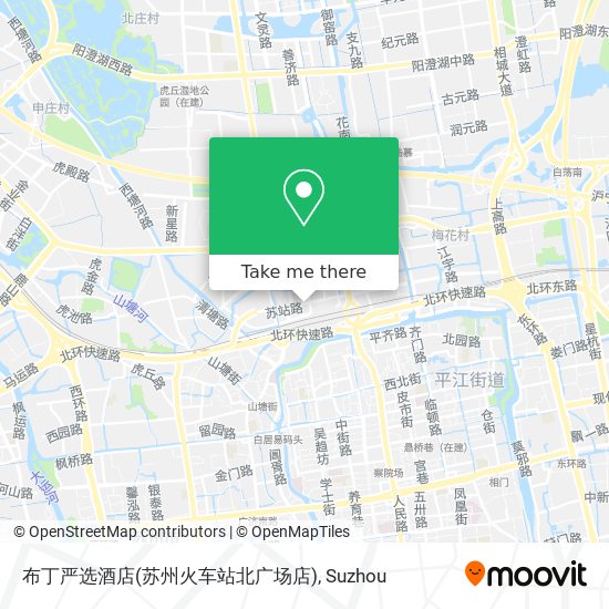 布丁严选酒店(苏州火车站北广场店) map