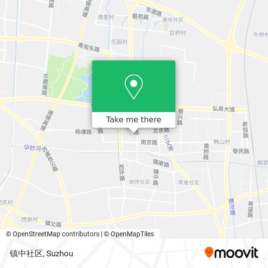 镇中社区 map