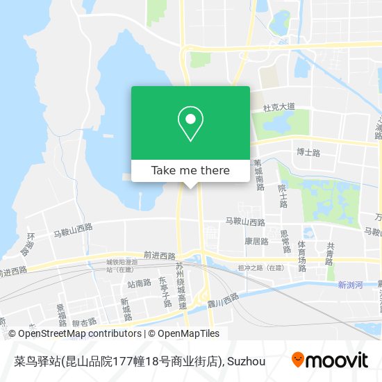 菜鸟驿站(昆山品院177幢18号商业街店) map