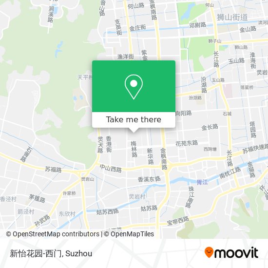 新怡花园-西门 map