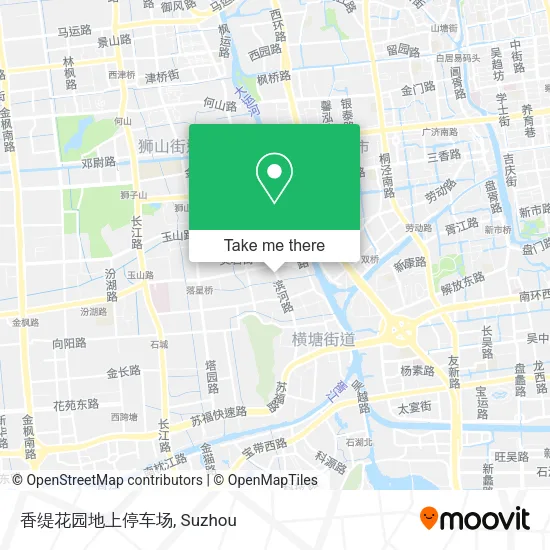 香缇花园地上停车场 map