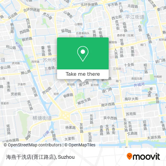 海燕干洗店(胥江路店) map