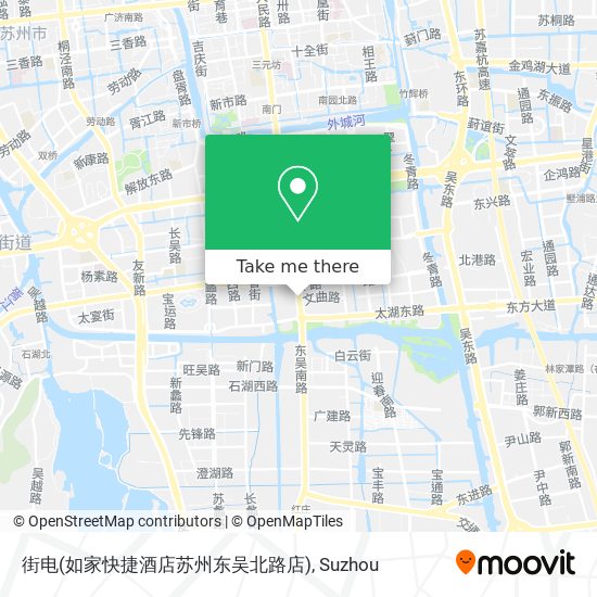 街电(如家快捷酒店苏州东吴北路店) map