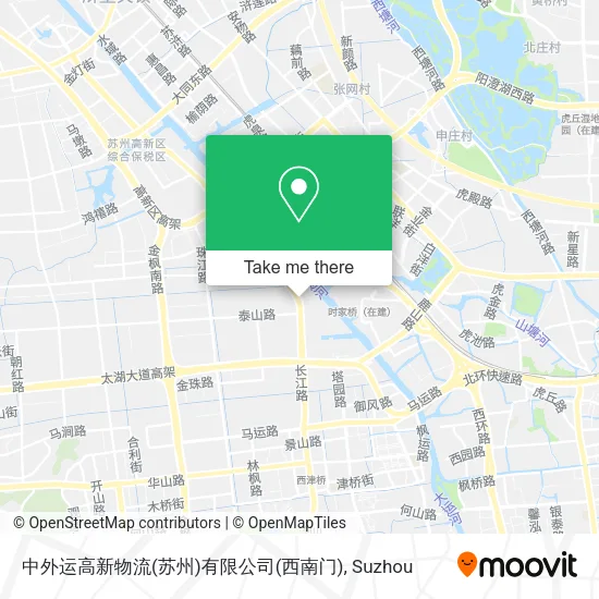 中外运高新物流(苏州)有限公司(西南门) map