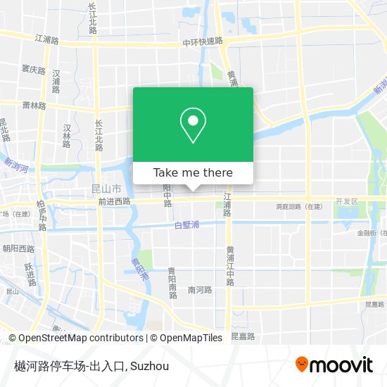 樾河路停车场-出入口 map