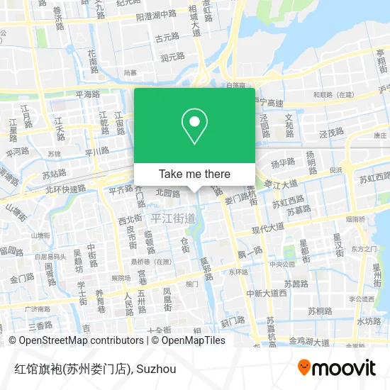 红馆旗袍(苏州娄门店) map