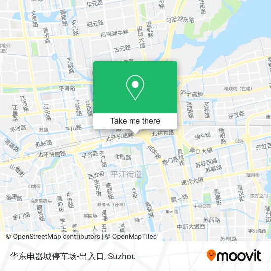 华东电器城停车场-出入口 map