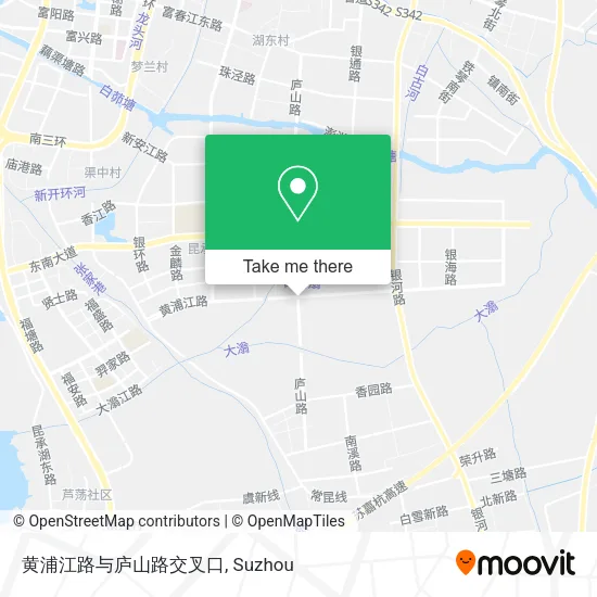 黄浦江路与庐山路交叉口 map