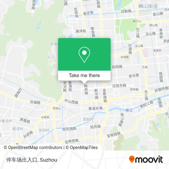 停车场出入口 map