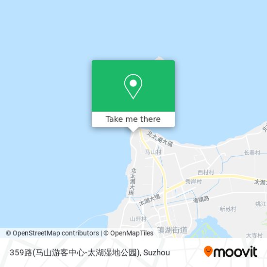 359路(马山游客中心-太湖湿地公园) map