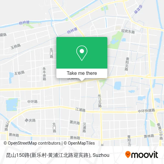 昆山150路(新乐村-黄浦江北路迎宾路) map