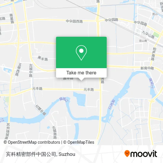 宾科精密部件中国公司 map