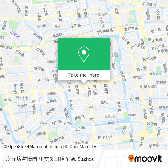 庆元坊与怡园-里交叉口停车场 map