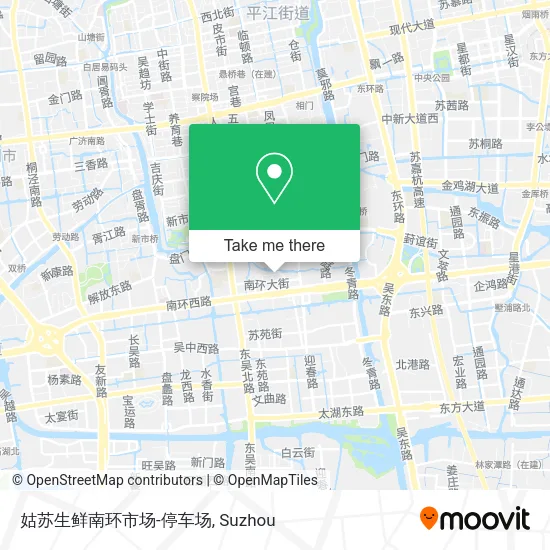 姑苏生鲜南环市场-停车场 map