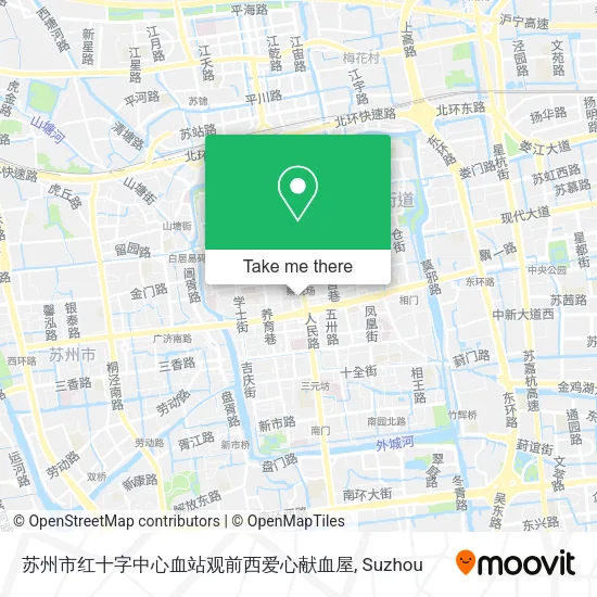苏州市红十字中心血站观前西爱心献血屋 map