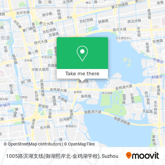 1005路滨湖支线(御湖熙岸北-金鸡湖学校) map