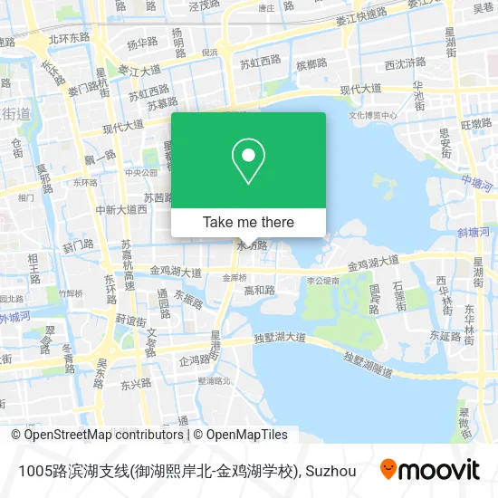 1005路滨湖支线(御湖熙岸北-金鸡湖学校) map