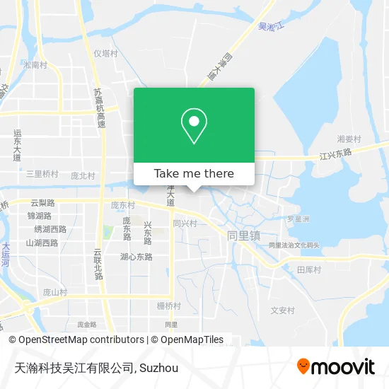 天瀚科技吴江有限公司 map
