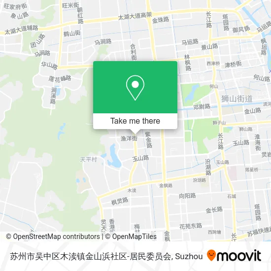 苏州市吴中区木渎镇金山浜社区-居民委员会 map