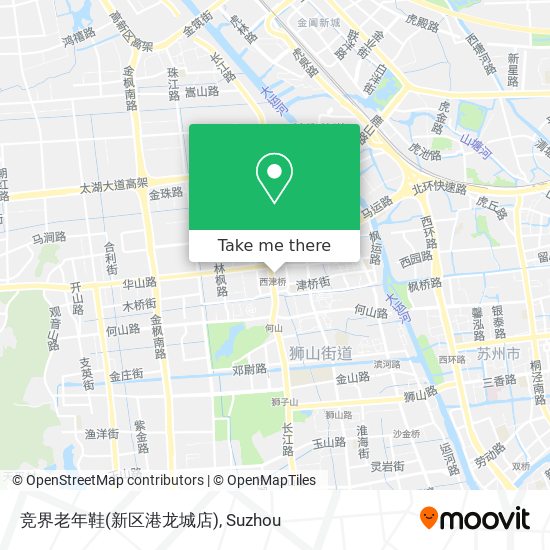 竞界老年鞋(新区港龙城店) map