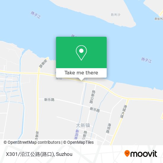 X301/沿江公路(路口) map