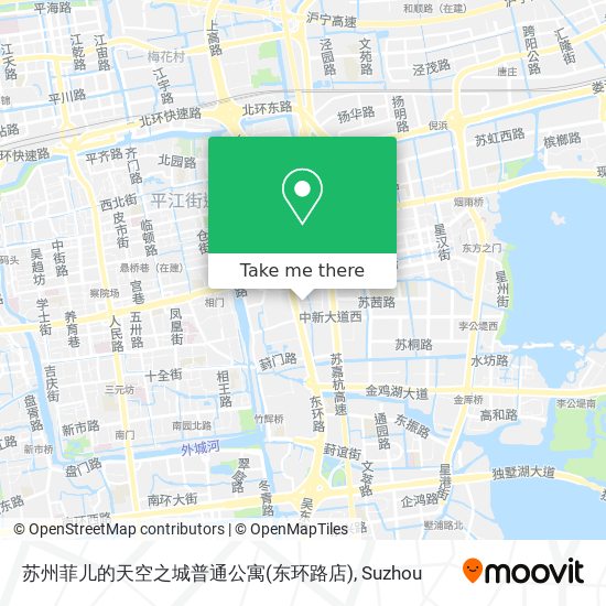 苏州菲儿的天空之城普通公寓(东环路店) map